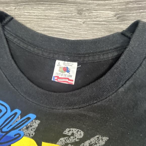 Vintage NASCAR Shirt Mens Large Jeff Gordon AOP Racing DuPont Rainbow 90s USA - Picture 2 of 4